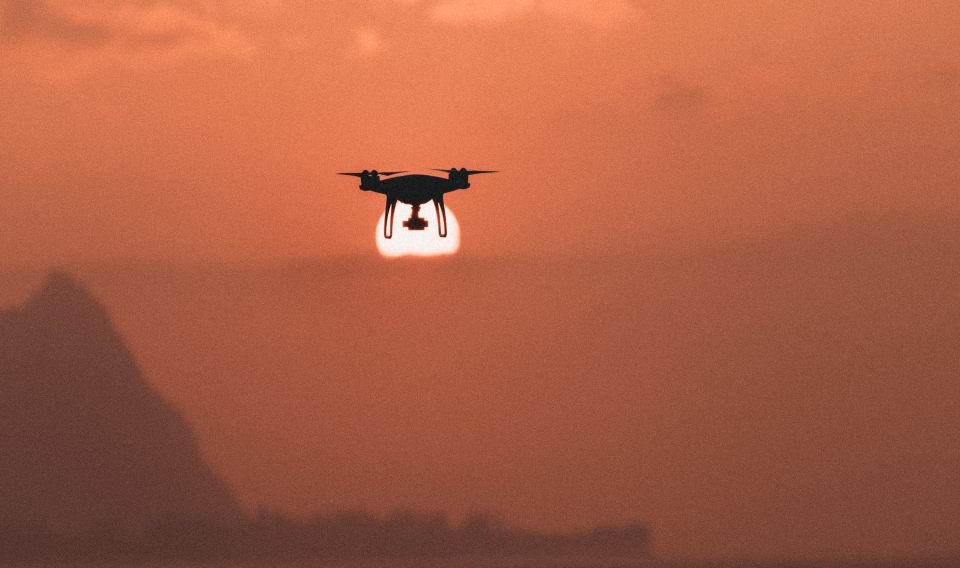 riprese con drone in hovering