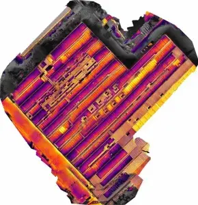 analisi termografica impianto fotovoltaico effettuata con droni