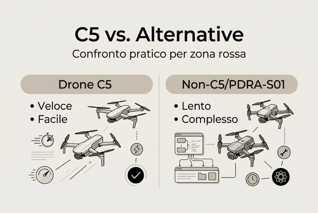 Infografica: confronto tra C5 e le principali alternative