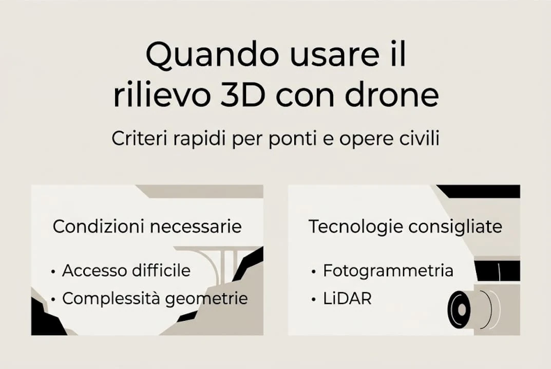 Infografica: come ottenere rilievi 3D rapidi e precisi con il drone