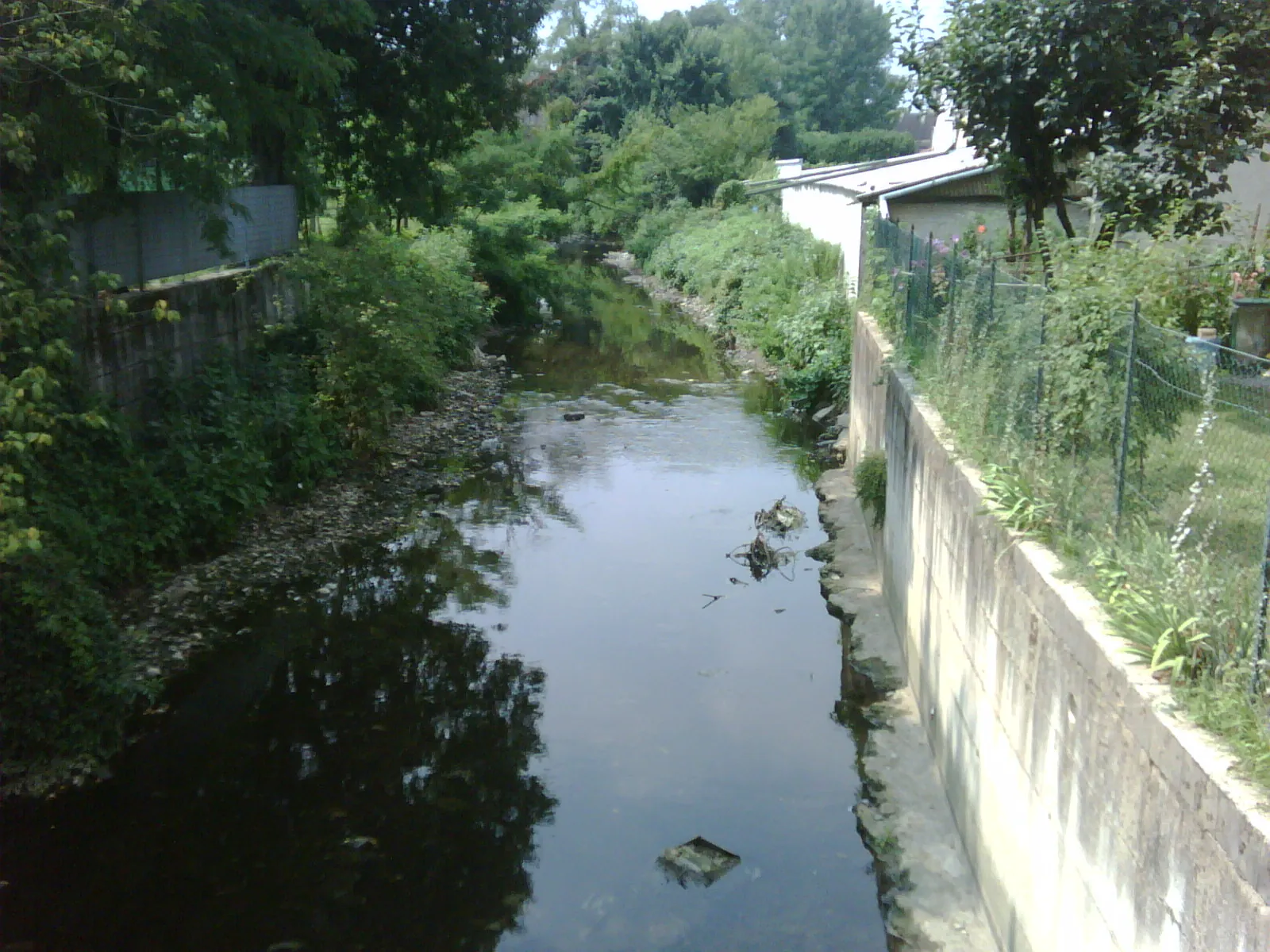 Fiume ispezionato con il drone