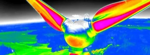 ispezioni aeree di turbine in impianti eolici